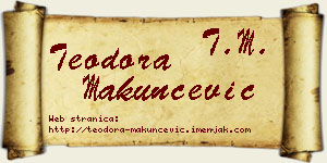 Teodora Makunčević vizit kartica